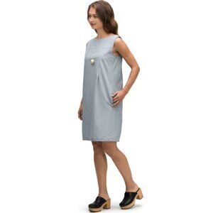 Nau Bloq Blue Lagoon Sleeveless Shift Dress
